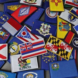 Flag of Missouri New MO Missouri State Flag Sew On Patch 3.15" X 2" Free Shipping!