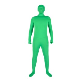 VOANZO Full Body Photography Chromakey Green Suit Unisex Adult Green Bodysuit Stretch Costume for Photo Video Special Effects Cosplay Carnival Festival 180 cm