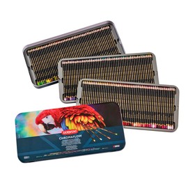 Derwent Chromaflow Pencils, Set of 150 in Tin, 3.5mm Round Core, Premium Core Strength, Blendable with Smooth Texture, Ideal for Drawing, Coloring & Layering, Professional Quality (2306263)