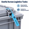 Numbered Plastic Security Seals for Cargo & Shipping – 100-Pack,