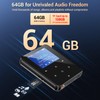 Aeheqkl 64GB Bluetooth 5.3 MP3 Player, Hi-Fi Lossless Music Player