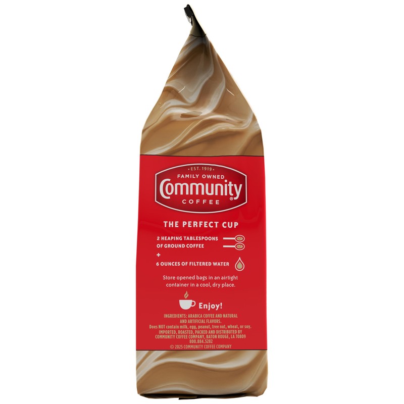 Community Coffee Hazelnut Creme Flavored 12 Ounce, Medium Roast Ground
