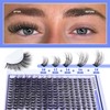 FANXITON Natural Lash Extension Kit D Lash Clusters 288 pcs