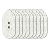 Mooyee Relacement Pads for Mooyee Wireless Massager (White-10pads)