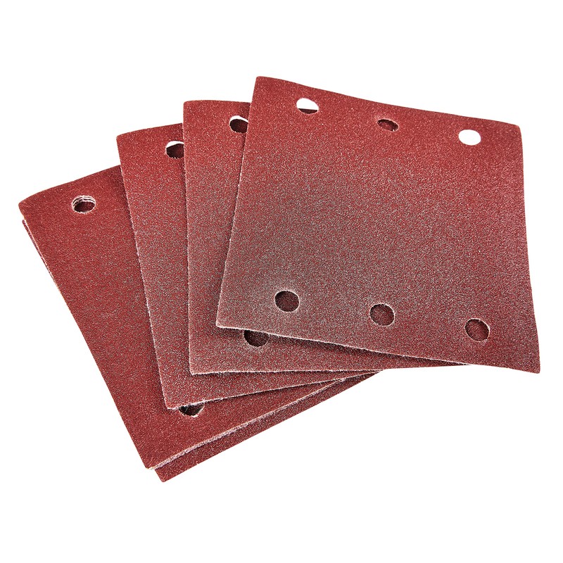 Amtech V4050 P120 Hook and Loop Square Sheets 10 Piece