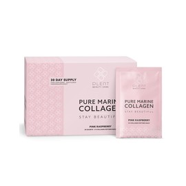 PLENT Pure Marine Collagen Pink Raspberry - Hair, Skin, Nail Support Supplement Marine Collagen peptides - 30 Days Supply Box 30 sachets