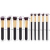 10-Piece Professional Makeup Brush Set with ABS Handle - 6