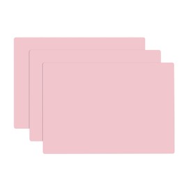 YACEYACE 3Pcs 15.7"x 11.8"x 0.03" Pink Silicone Mat, Silicone Mats, Silicone Placemats for Kitchen Counter, Jewelry, Paiting