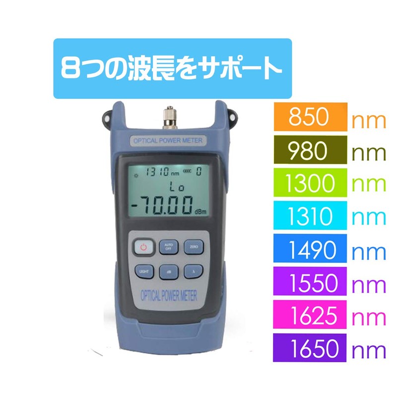 Felimoa Light Power Meter Optical Fiber Measurement Device Measurement Cable