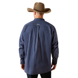 ARIAT Men Pro Series Sawyer Classic Fit Shirt Dark Blue