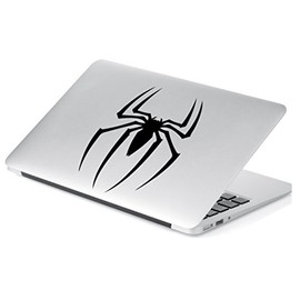 Yoonek Graphics Spider Decal Sticker for Car Window, Laptop and More. # 517 (12" x 8.6", Black)