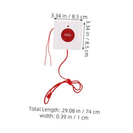 CHILDWEET 2pcs Old Man Asking for Help Button Vintage Decor Emergency Call System Emergency Call Button Emergency Button for Elderly Button for Calling Help Button Assist Tool Plastic White