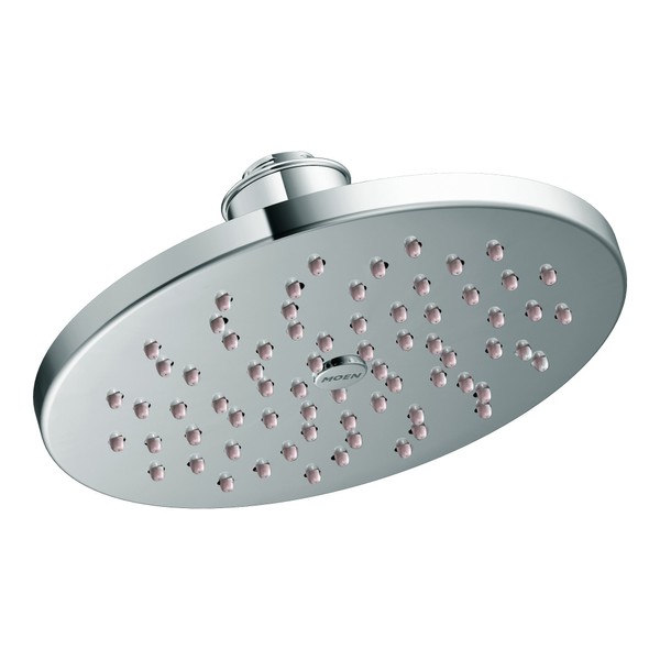 Moen S6360 8" Single-Function Rainshower Showerhead with Immersion Technology at 2.5 GPM Flow Rate, Chrome