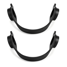 Saysurey 2 Pcs Emergency Eye Wash Station Replacement Pull Strap Black Eye Washer Pull Strap Dust Cover for Portable Eyewash Station Replaced