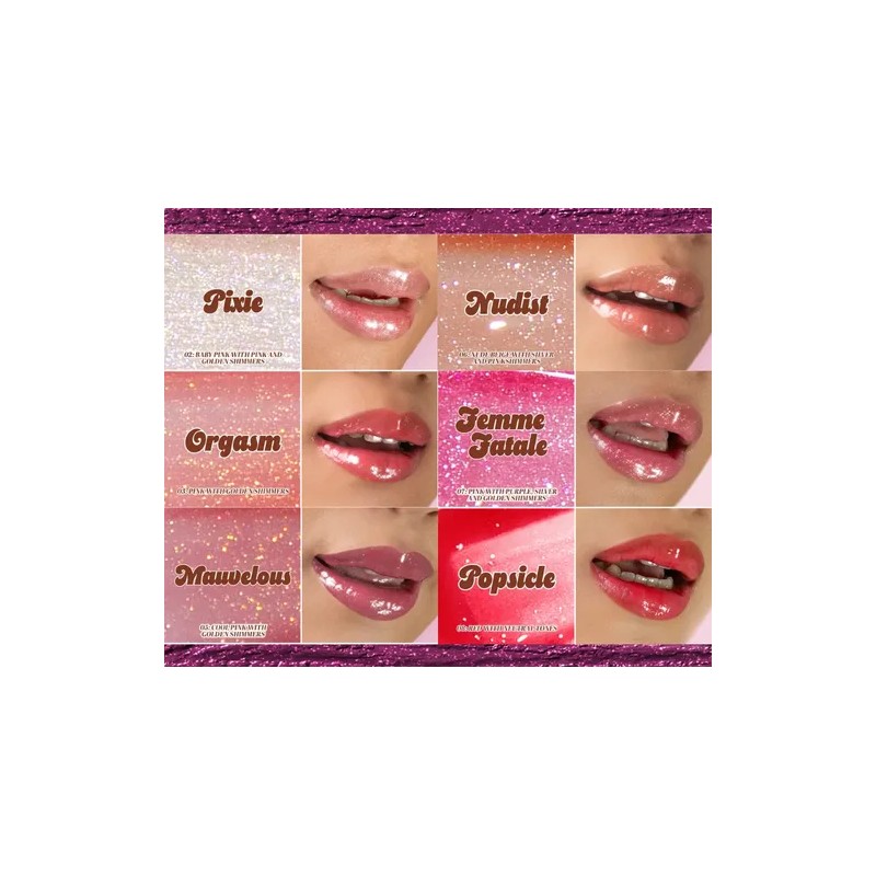 Brillo Labial Italia Deluxe Thirsty Pout 12 Tonos