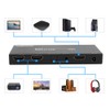 B12SA Black 1×2 HDMI 2.0 Splitter Aluminium Alloy with Scaler