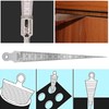 Bestgle Taper Gauge Gap Gauge Stainless Steel Welding Taper Feeler