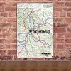 The Walking Dead Terminus Map Premium Metal Sign