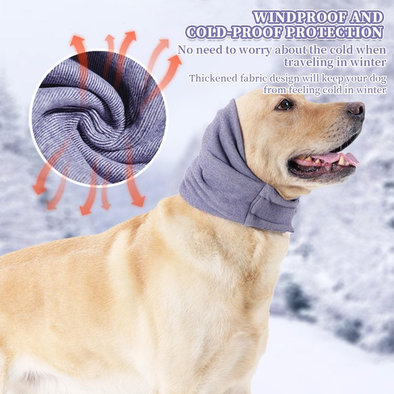 High-Elastic Polyester Dog Snood Ear Protectors, Comfortable and Breathable, Warm
