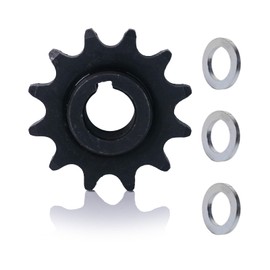 JMCHstore 420 12T Sprocket & Spacer kit with 5/8 Inch Bore for 20 30 Torque Converter CVT for Coleman KT196 CT200U BT200X CT200UEX Mini Bike Go Kart (#40 41 420 Chain 12T)