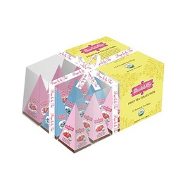 Brew La La Fruity Green Tea Collection-12 Pyramid Tea Bag Sampler-USDA Certified Organic