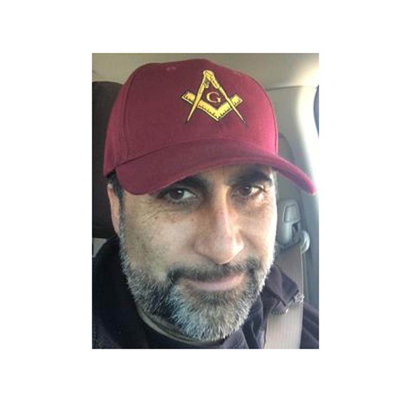 Buy Caps and Hats Mason Hat Maroon Embroidered Masonic Lodge