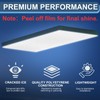 Pushglossy 4 Pack 22.5" x 46.5"x0.11" Fluorescent Light Cover Clear
