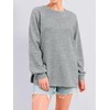 Fisoew Womens Oversized Sweatshirt Casual Crewneck Long Sleeve Fall Pullover