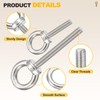 METALLIXITY Shoulder Eye Bolt with Spring Washers & Flat Washers