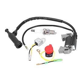 Bobina de Encendido GX390 con Bujía E Interruptor de Encendido/apagado, Piezas de Repuesto de Montaje para Motor GX240 GX270 GX340 GX390 8HP 11HP 13HP
