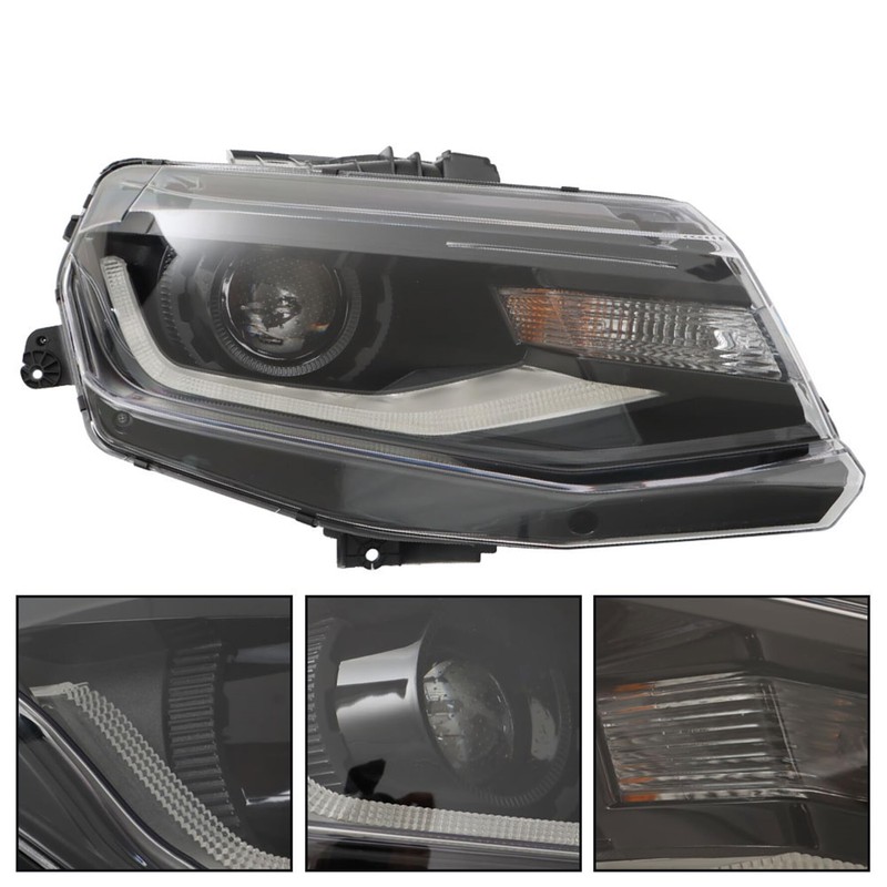 munirater Headlight Assembly Replacement for 2016-2022 Camaro Right Headlamp HID/Xenon