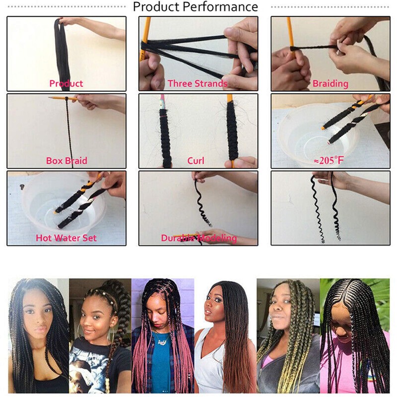 Easy Braid Hair Pre-stretched Braiding Hair Professional Itch Free Hot