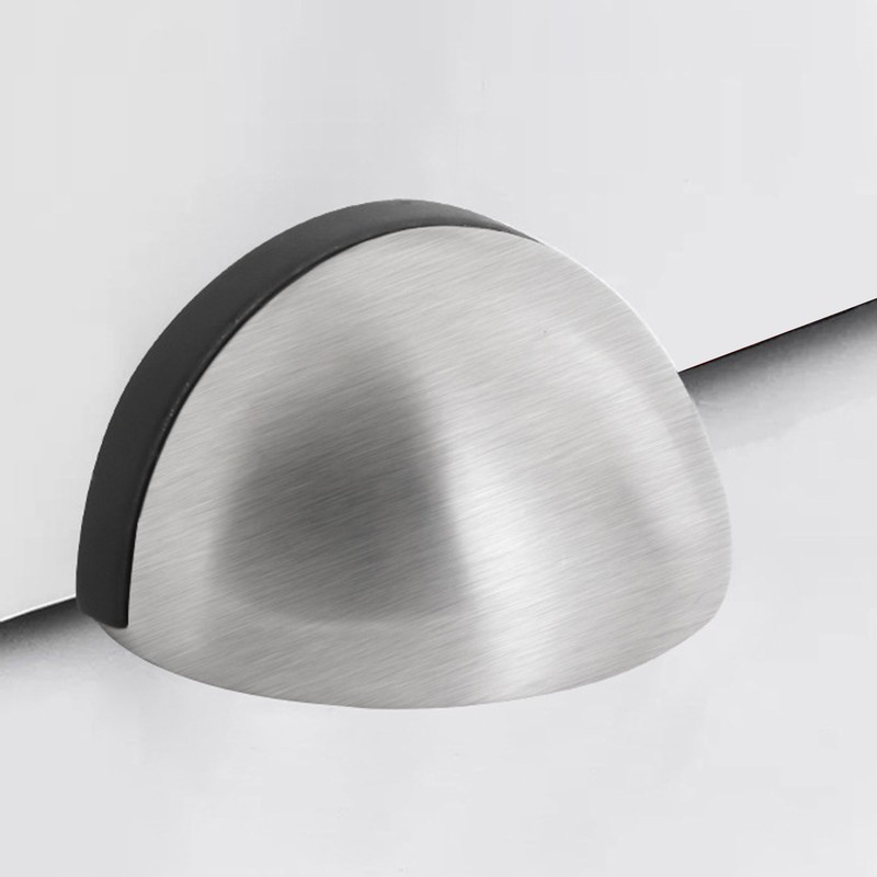 5 Sets Door Stopper Stainless Steel Rubber Door Stop Holder