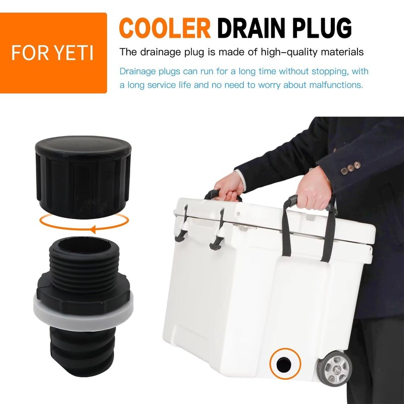 Zafina-UP Cooler Drain Plug Replacement Fit for YETI ORCA RTIC