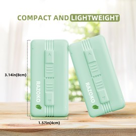 Tragbarer Zahnseide-Etui, Zahnseide-Spender mit 10 minzwertigen Doppel-Linien-Zahnseide-Plektren, tiefe Zahnreinigung, tragbare Reiseseide ist ideal für Essen, Dating, Reisen und Hotels