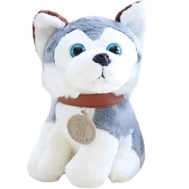 BIUBIULOVE Realistic Dog Plush Stuffed Animal, Stuffed Dog Plush Toy, Great Gift for Kids Home Recor (Husky)