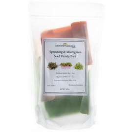 Heirloom Sprouting & Microgreen Seed Variety Pack | Contains Waltham 29 Broccoli Sprouting Seeds, Rainbow Radish Sprouting Seeds Mix & Superfood Microgreen Mix | Non-GMO | Rainbow Heirloom Seed Co.