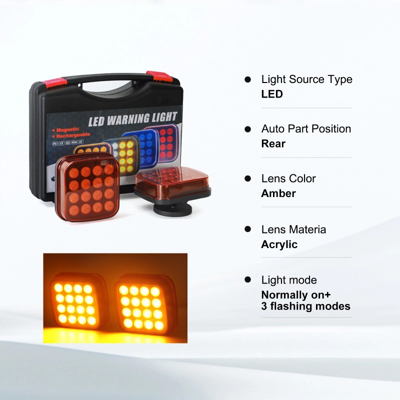 Aaiwa Wireless LED Rear Tail Lights Battery Operated USB Magnetic