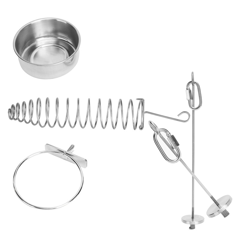 4 Pieces Parrot Food Cup Stainless Steel Bird Food Fruit