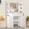 Yamissi Large Vanity Set with LED Lighted Mirror Makeup Dressing