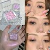 다이아몬드 하이라이터 파우더 팔레트 클리어 브라이트닝 페이스 컨투어 편광 핑크