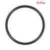 sourcing map Pack of 10 Rubber O Rings 70 mm