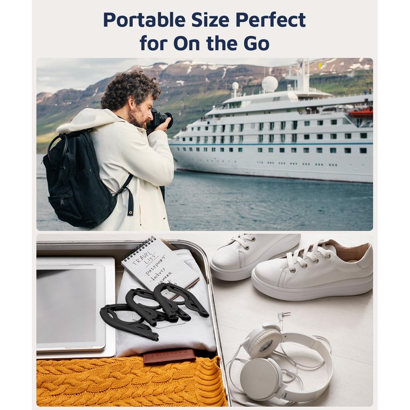 10 Pcs Travel Hangers, Cruise Ship Essentials Travel Essentials, Portable