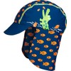 Playshoes Boy's UV Sun Protection Swim Cap, Sun Hat Crocodile,
