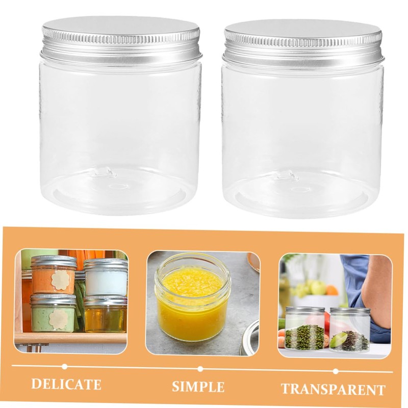 SAFIGLE 6-pack 250ml Travel Dispensing Bottles Set Leakproof Plastic Jars