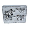 Amazing Gift Crystal Crown Set of 3 Crushed Diamond Elephant