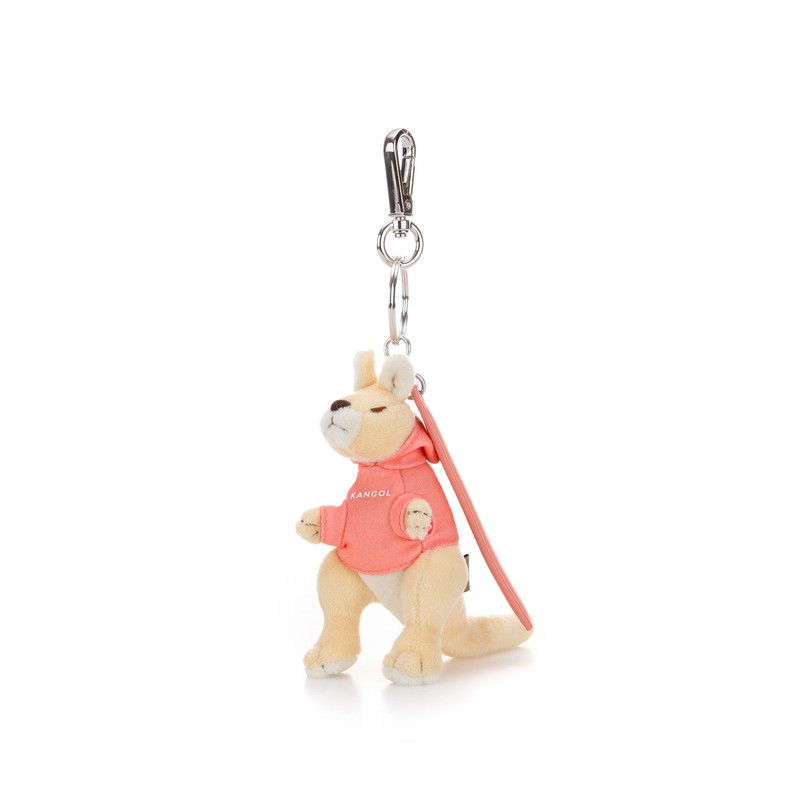 Kangol shared hoodie Kangol key holder 0004 4 types, beige/brown