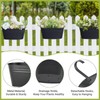 Dahey Metal Iron Hanging Flower Pots for Railing Fence Hanging