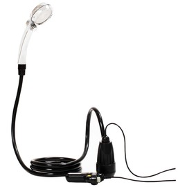 MAGNA(マグナ) ポータブルシャワー 電動シャワー USB充電式 シガーソケット 2WAY 大容量 2200mAh 60分 スタミナ運転 シャワーヘッド止水機能付き ステンレス製散水板 アウトドア 電動シャワー シャワーポンプ