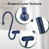 Navy Blue Shower Curtain Hooks, Bathway Shower Curtain Rings Rust